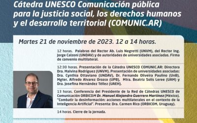 Jornada Internacional de la Cátedra UNESCO
